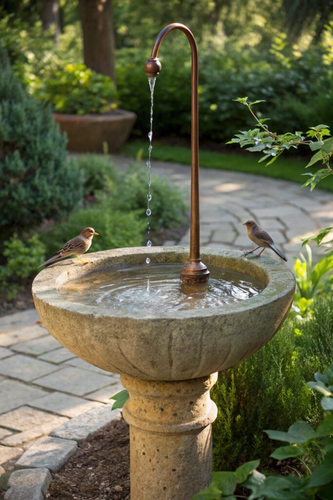 12 Bird Bath Ideas That Turn Your Garden Into a Peaceful Oasis