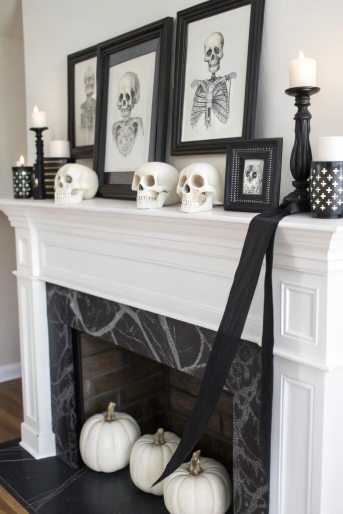 11 Halloween Fireplace Decor Ideas That Look Spooky Chic