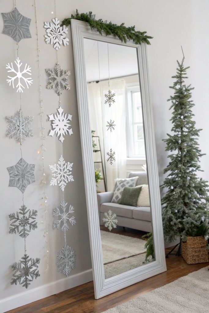 15 Christmas Mirror Decor Ideas That Look Festive & Chic