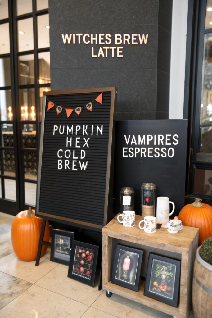12 Halloween Coffee Bar Ideas That Are Spooky & Fun