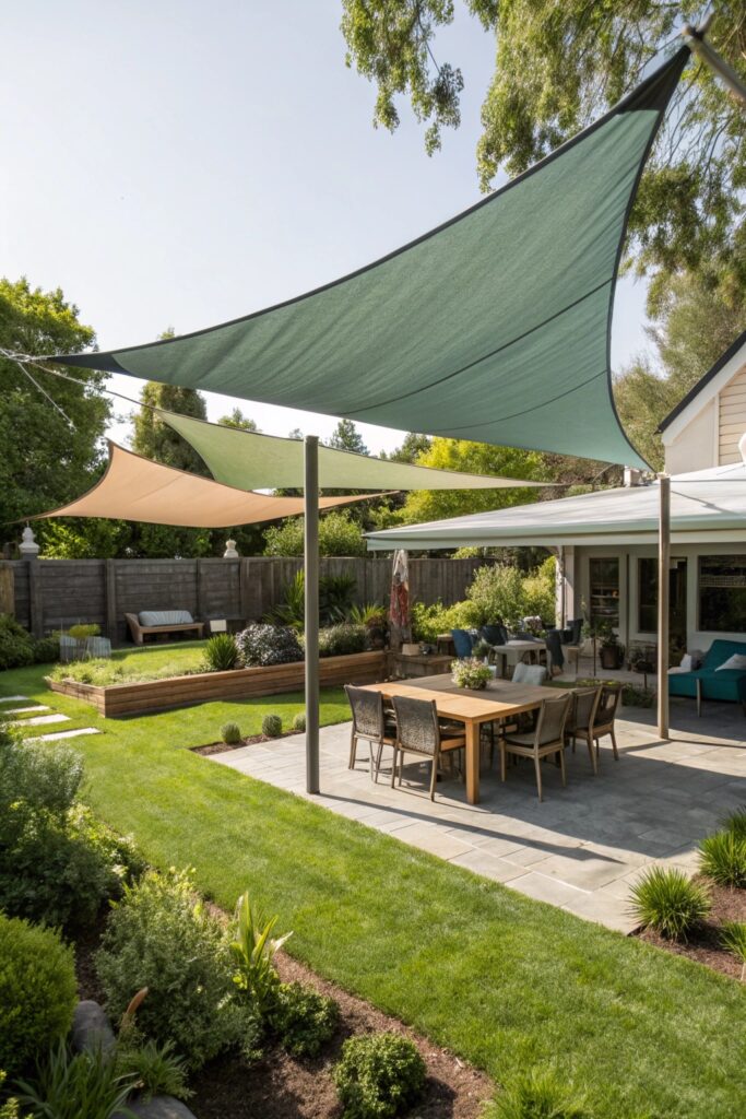 12 Sun Sail Shade Ideas That Instantly Cool Down Your Backyard