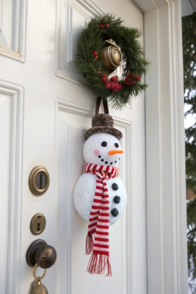 12 Snowman Door Ideas That Make Your Home Look Festive