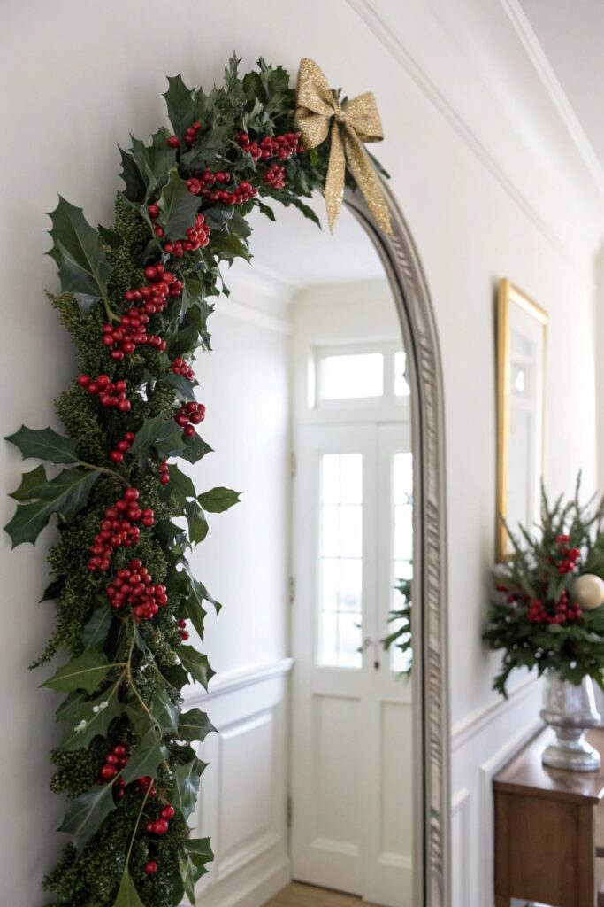 15 Christmas Mirror Decor Ideas That Look Festive & Chic