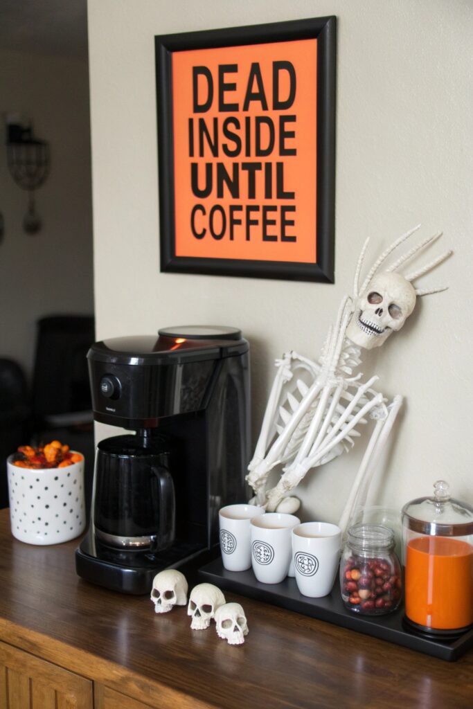 12 Halloween Coffee Bar Ideas That Are Spooky & Fun
