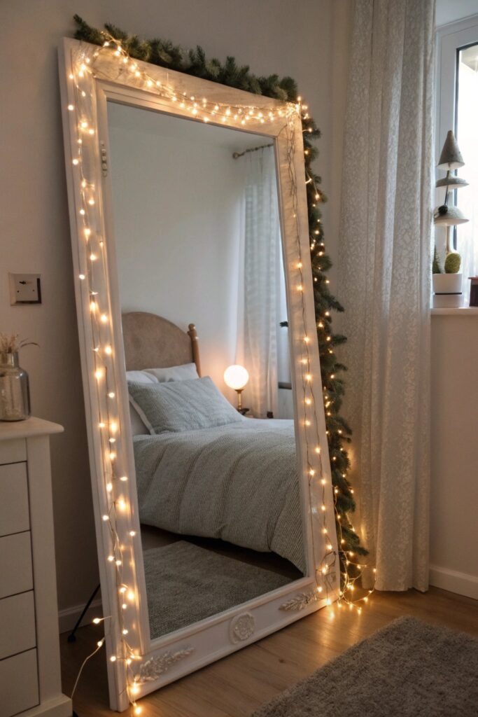 10 Christmas Mirror Decor Ideas That Look Festive & Chic