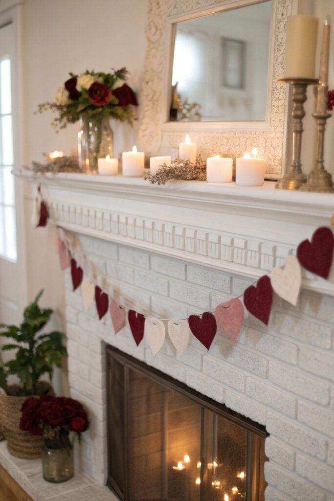 13 Valentine's Mantle Decor Ideas for a Cozy Romantic Look