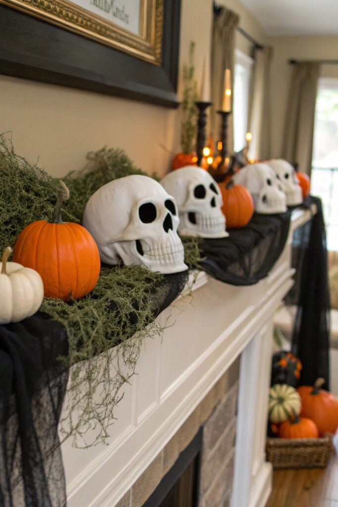 11 Halloween Fireplace Decor Ideas That Look Spooky Chic