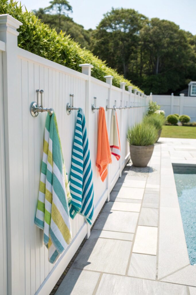 12 Pool Towel Storage Ideas That Keep Outdoor Areas Organized 12 Pool Towel Storage Ideas That Keep Outdoor Areas Organized