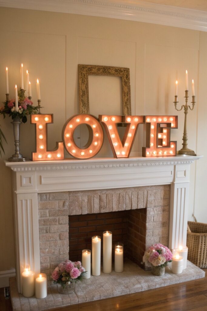 13 Valentine's Mantle Decor Ideas for a Cozy Romantic Look