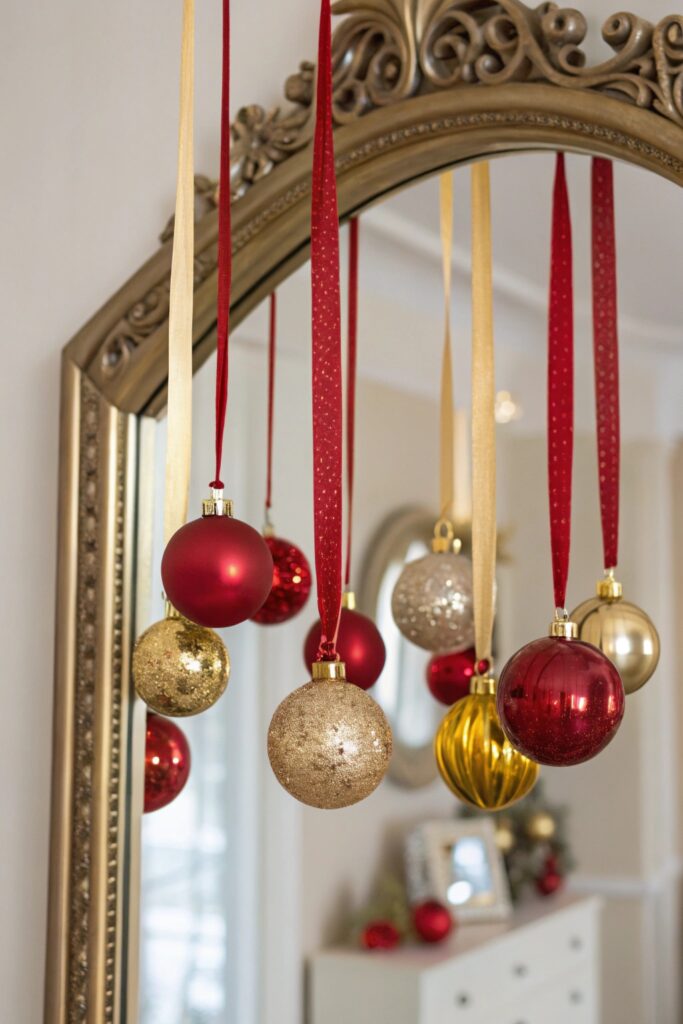 10 Christmas Mirror Decor Ideas That Look Festive & Chic
