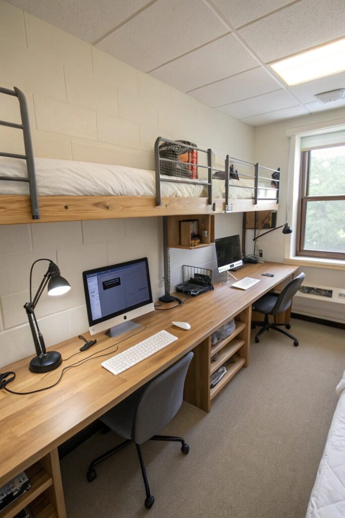 10 Triple Dorm Room Ideas That Maximize Every Inch of Space