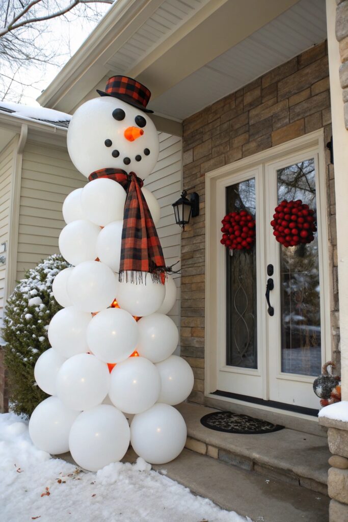 12 Snowman Door Ideas That Make Your Home Look Festive