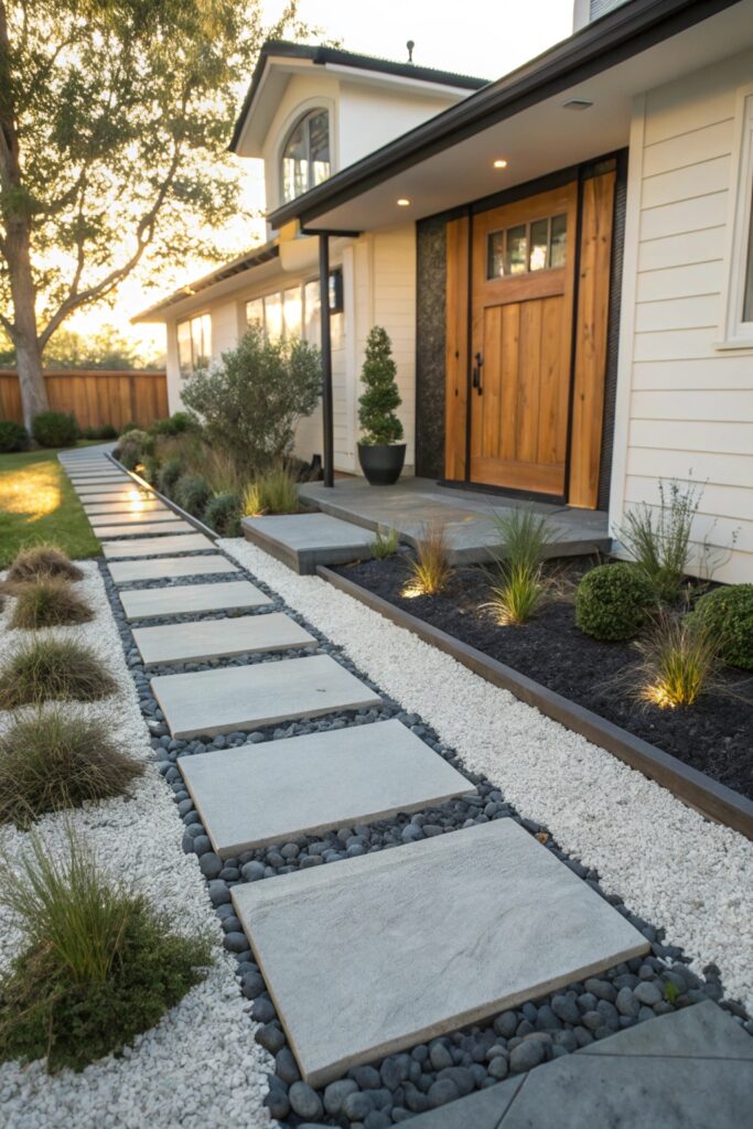 11 Creative White Rock Landscaping Ideas for Front Yard Makeovers