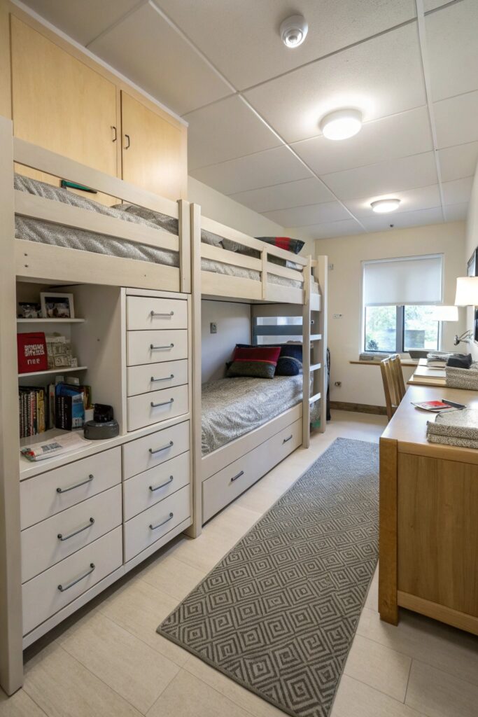 10 Triple Dorm Room Ideas That Maximize Every Inch of Space