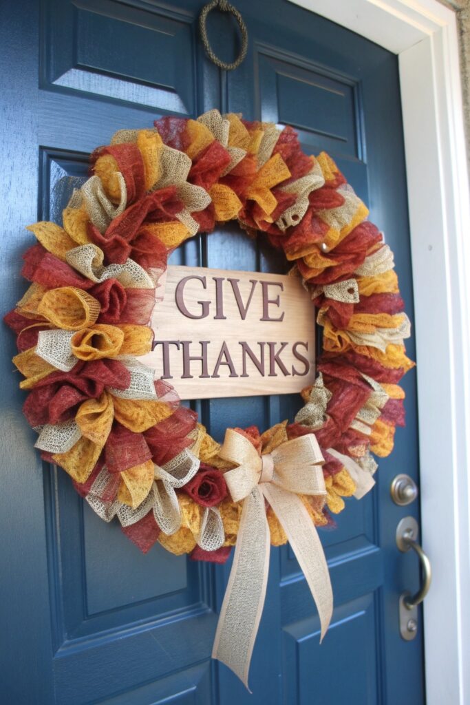 11 Thanksgiving Wreath Ideas That Make Your Door Stand Out