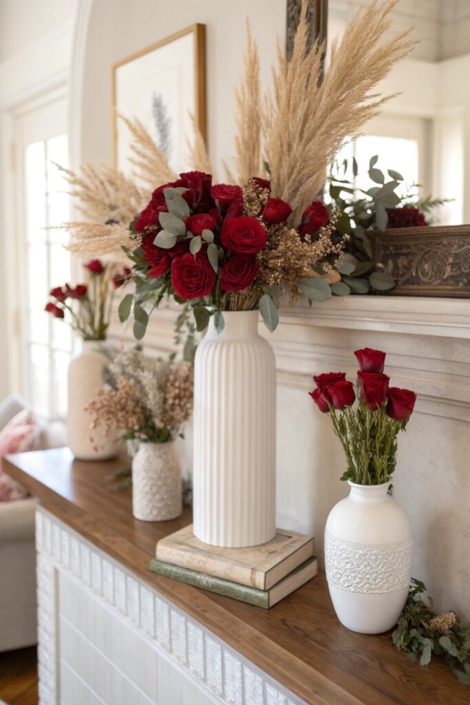 13 Valentine's Mantle Decor Ideas for a Cozy Romantic Look