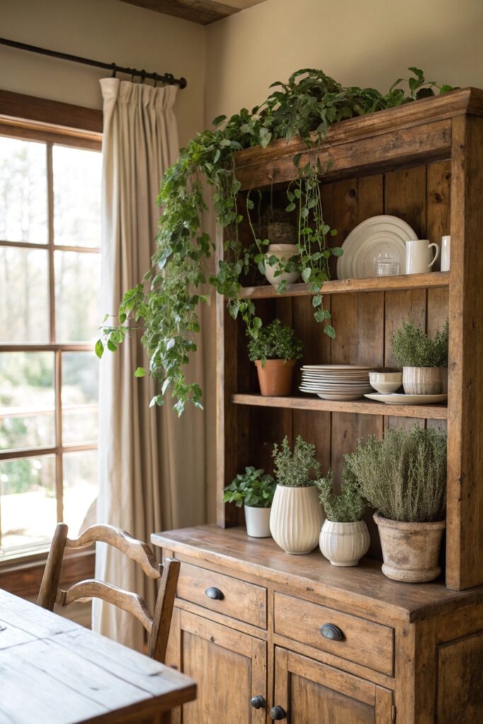10 Hutch Decorating Ideas That Make Dining Rooms Feel Cozy