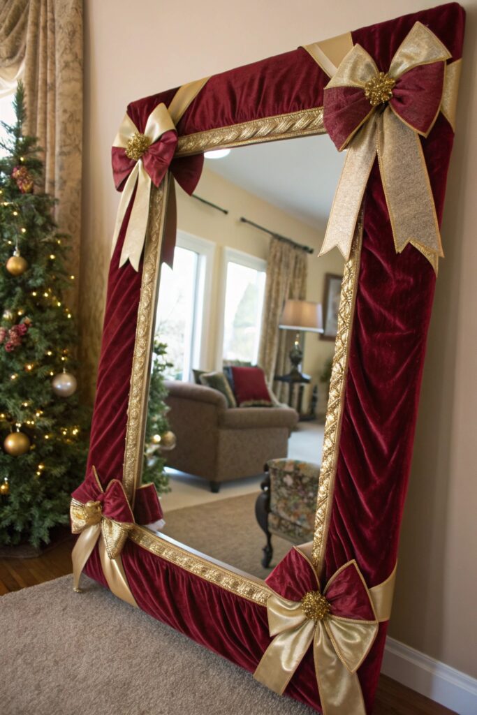 10 Christmas Mirror Decor Ideas That Look Festive & Chic