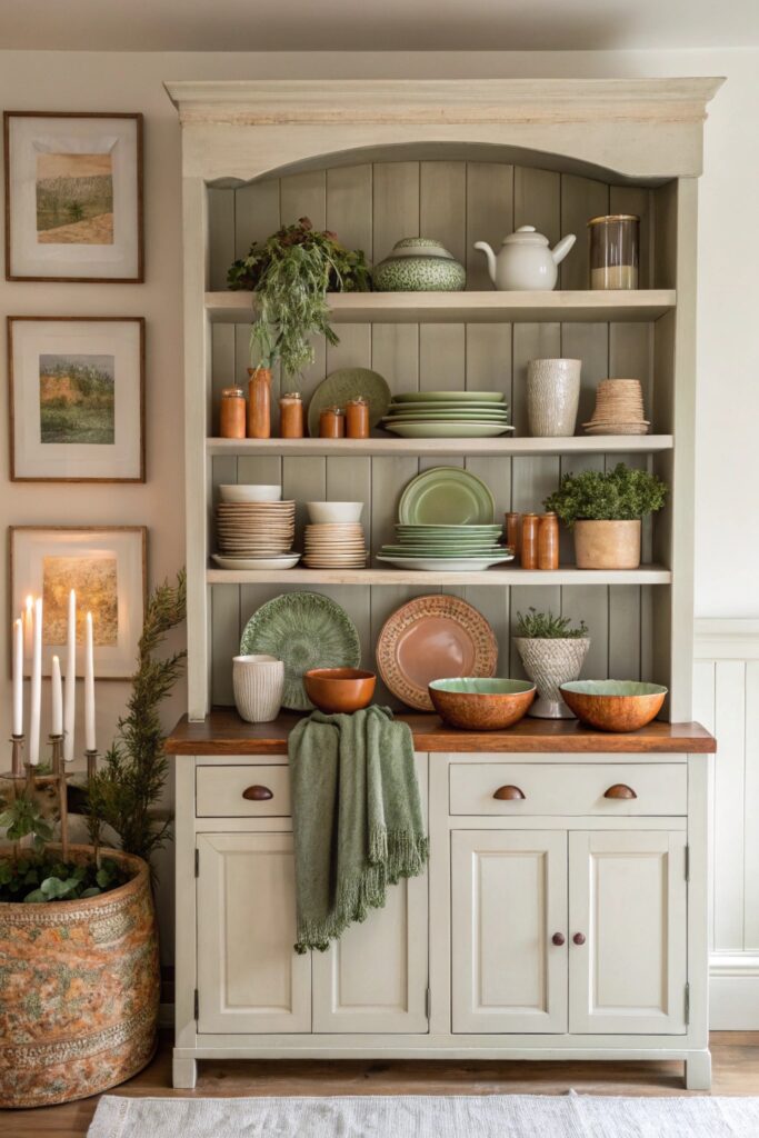10 Hutch Decorating Ideas That Make Dining Rooms Feel Cozy