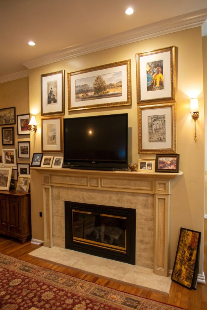 11 Mantle Decorating Ideas with TV That Still Look Stylish