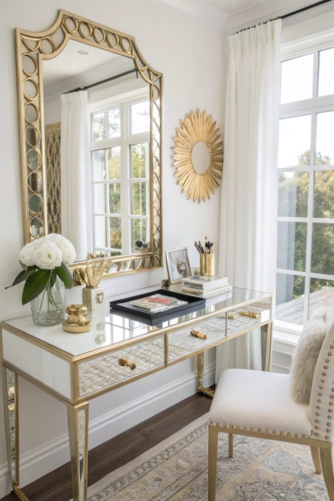 12 Glam Office Ideas That Make Working From Home Feel Chic