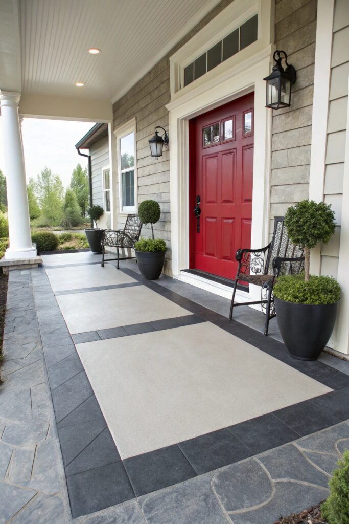 12 Painted Concrete Porch Ideas That Completely Refresh Entryways 12 Painted Concrete Porch Ideas That Completely Refresh Entryways