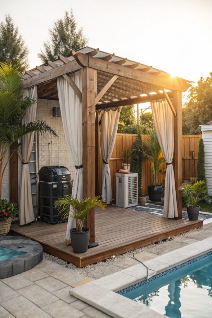 11 Pool Pump Cover Ideas That Blend Into Your Backyard