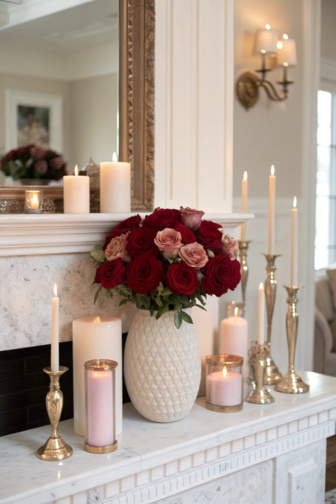 13 Valentine's Mantle Decor Ideas for a Cozy Romantic Look