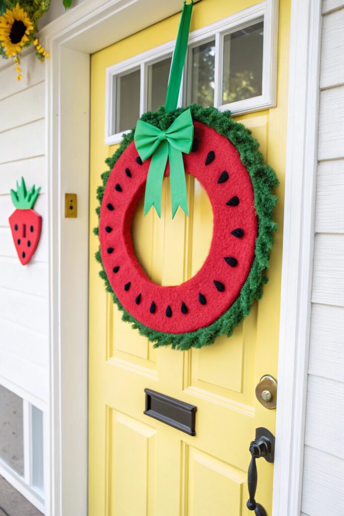 12 DIY Summer Wreaths for Front Door That Feel Bright and Cheerful