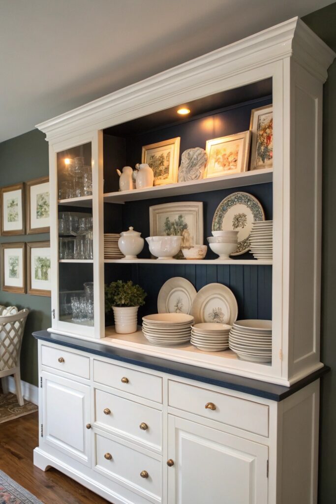 10 Hutch Decorating Ideas That Make Dining Rooms Feel Cozy