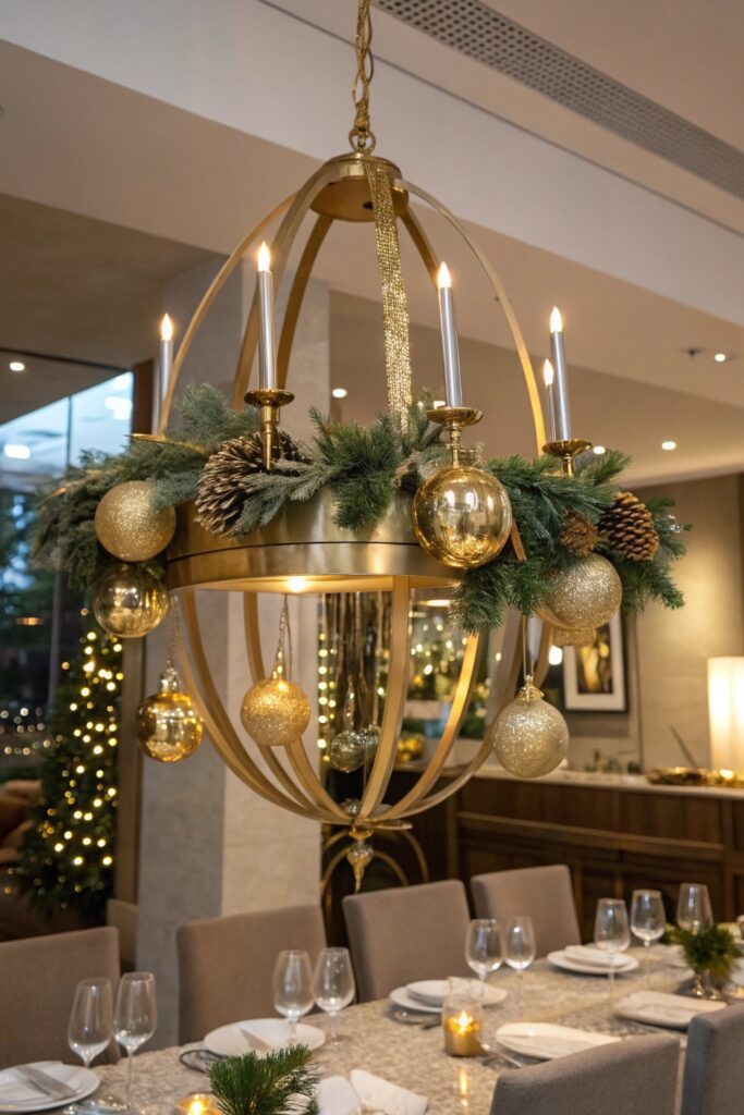 11 Christmas Chandelier Decor Ideas That Feel Luxurious