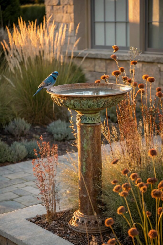 12 Bird Bath Ideas That Turn Your Garden Into a Peaceful Oasis