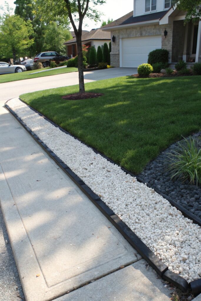 11 Creative White Rock Landscaping Ideas for Front Yard Makeovers