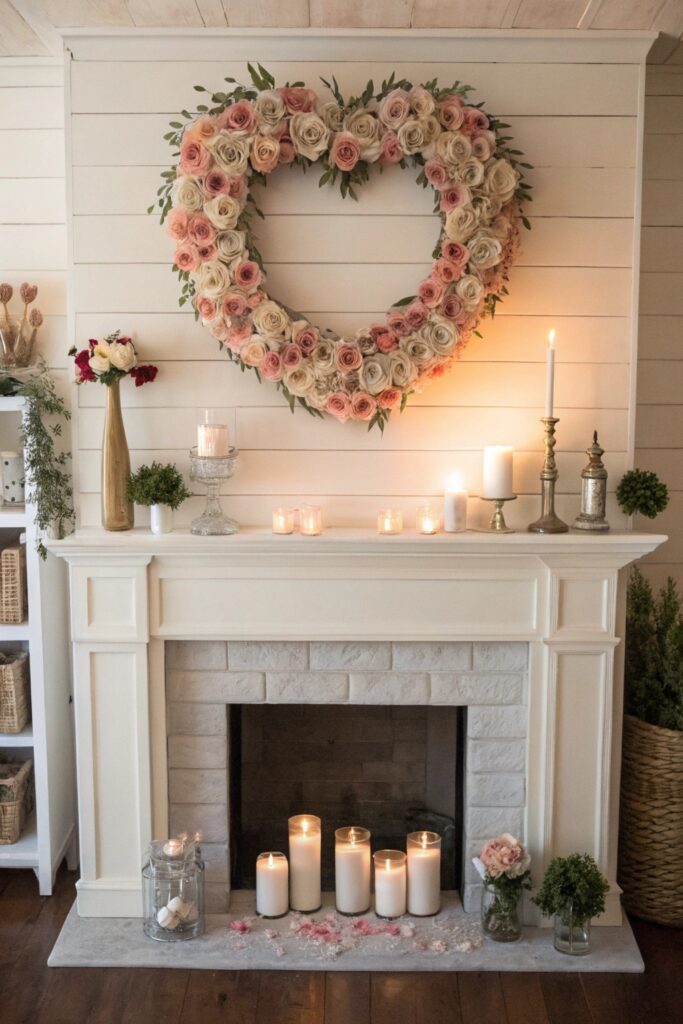 13 Valentine's Mantle Decor Ideas for a Cozy Romantic Look