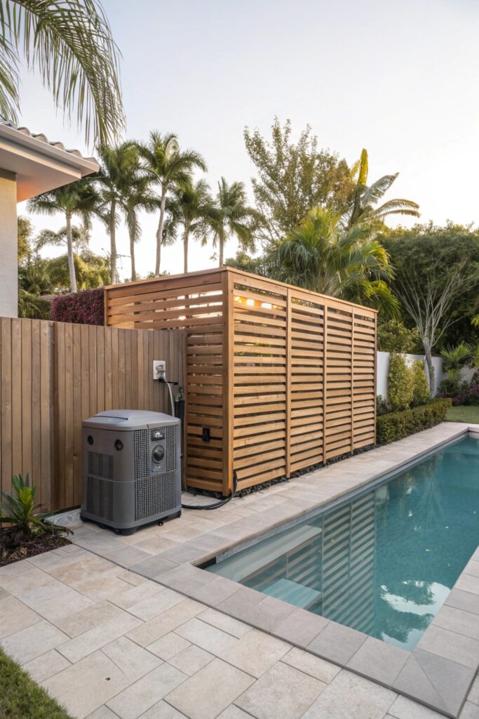 11 Pool Pump Cover Ideas That Blend Into Your Backyard