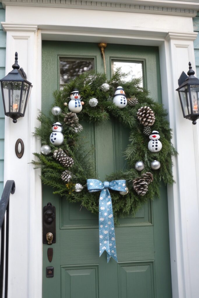 12 Snowman Door Ideas That Make Your Home Look Festive