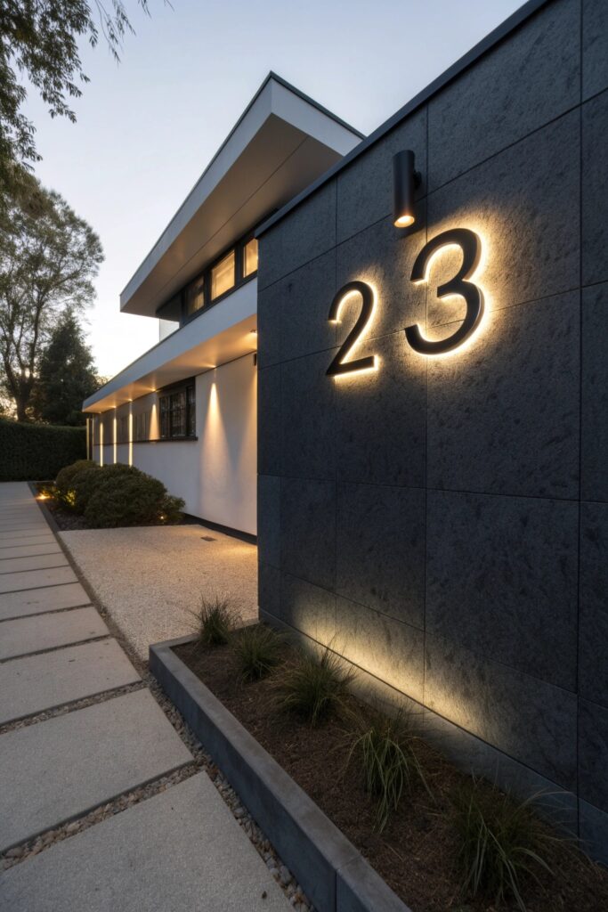 12 House Number Ideas That Instantly Boost Curb Appeal