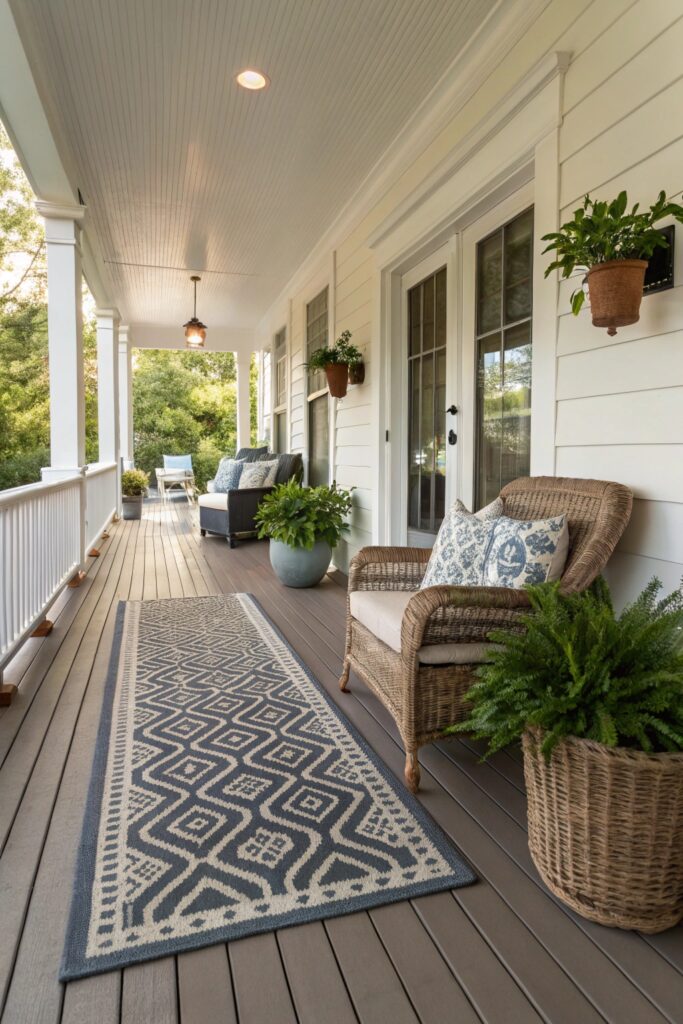 11 Long Front Porch Decorating Ideas That Look Straight Out of a Magazine