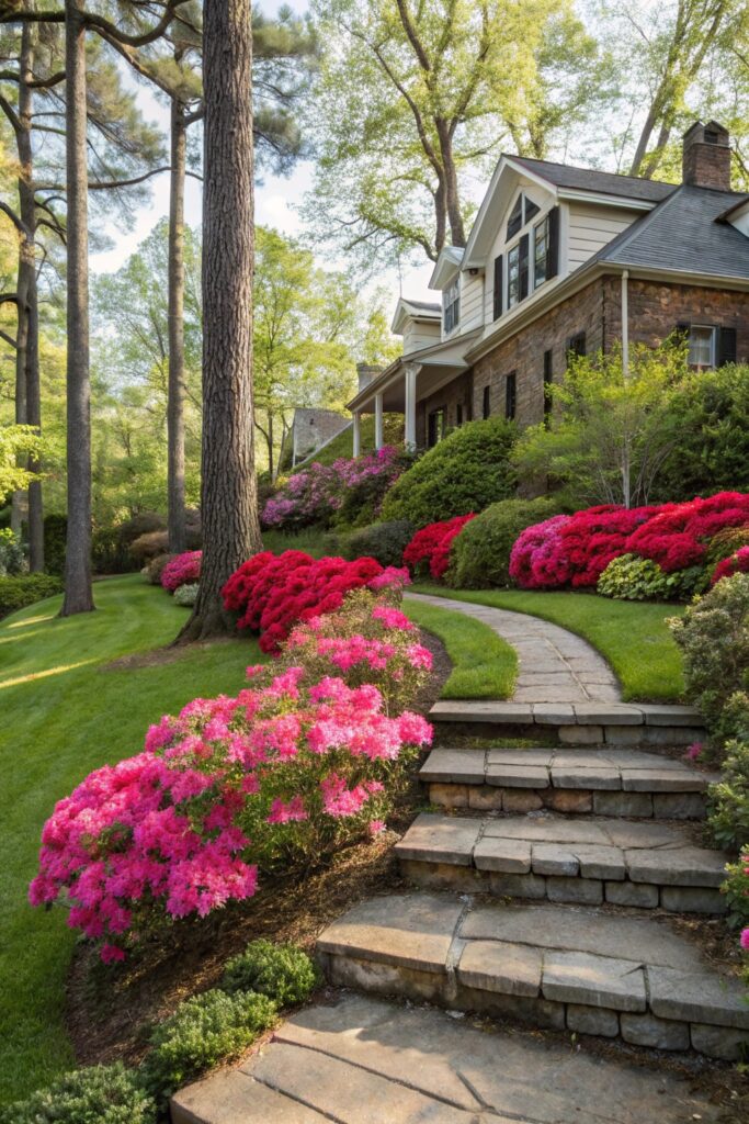 10 Beautiful Bushes in Front of House Ideas for Year-Round Curb Appeal