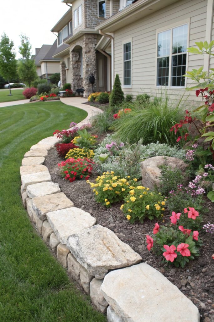 15 Rock Landscaping Ideas for Front Yard Curb Appeal