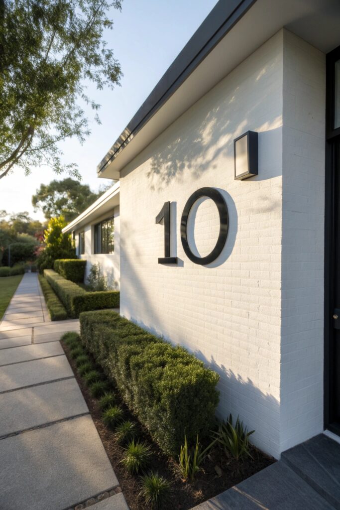 12 House Number Ideas That Instantly Boost Curb Appeal