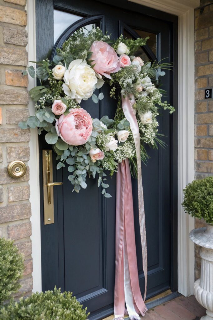 12 Spring Door Wreath Ideas That Make Entryways Bloom