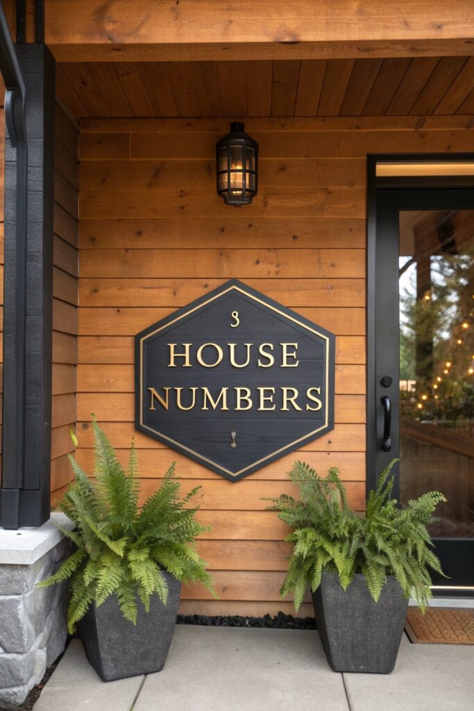 12 House Number Ideas That Instantly Boost Curb Appeal
