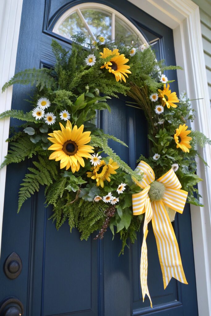 12 Spring Door Wreath Ideas That Make Entryways Bloom