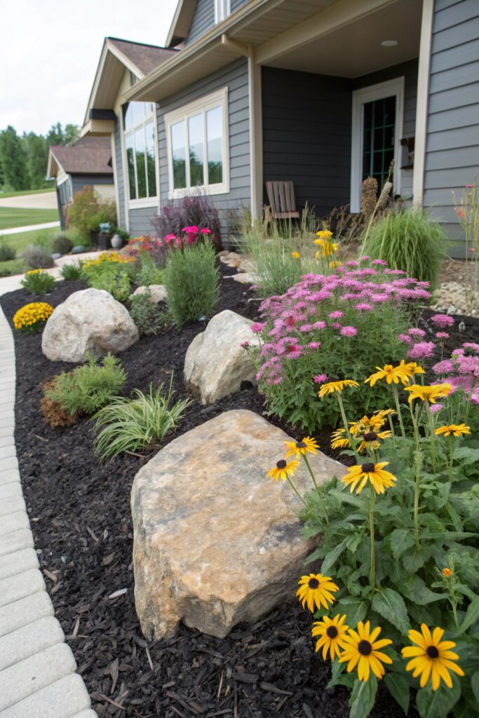 15 Flower Beds in Front of House Ideas That Boost Curb Appeal
