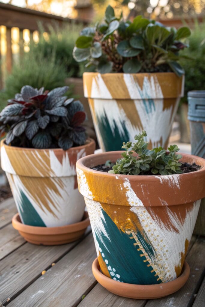 15 DIY Painted Pot Ideas to Add Personality to Your Garden