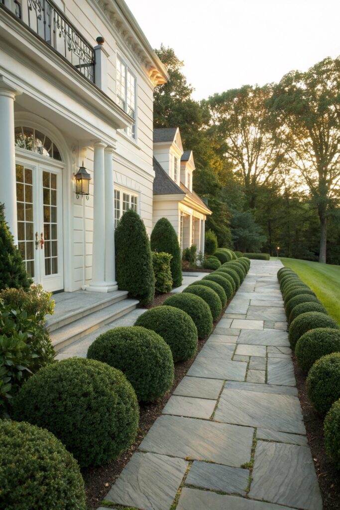 10 Beautiful Bushes in Front of House Ideas for Year-Round Curb Appeal