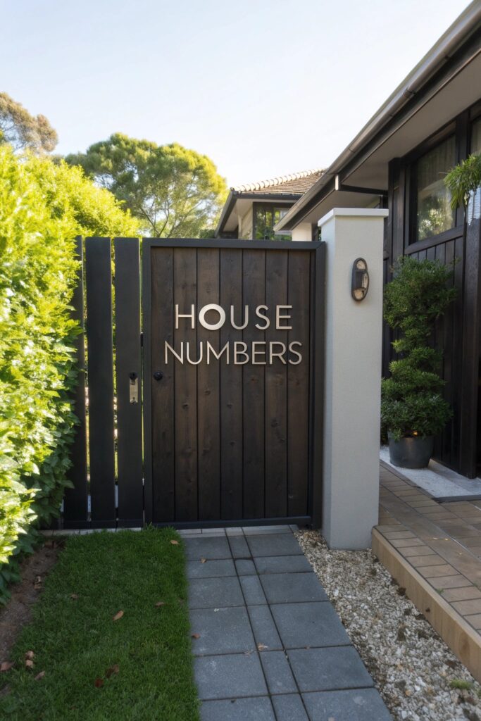 12 House Number Ideas That Instantly Boost Curb Appeal
