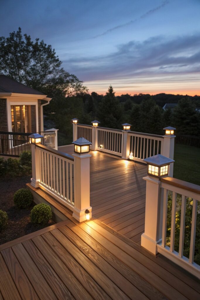 11 Deck Lighting Ideas That Make Outdoor Spaces Glow at Night