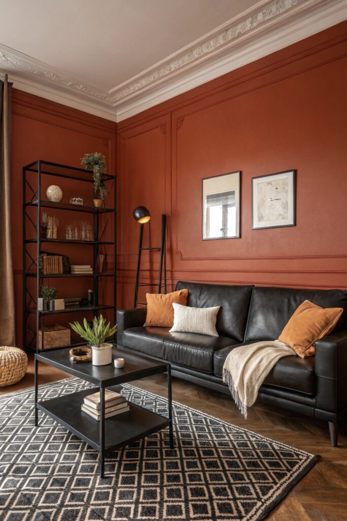 11 Black and Rust Living Room Ideas With Modern Warmth